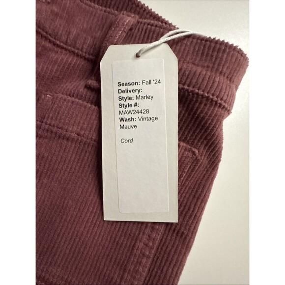 Modern American 26 Corduroy Marley Vintage Mauve Wide Leg Pants NWT - Picture 12 of 12